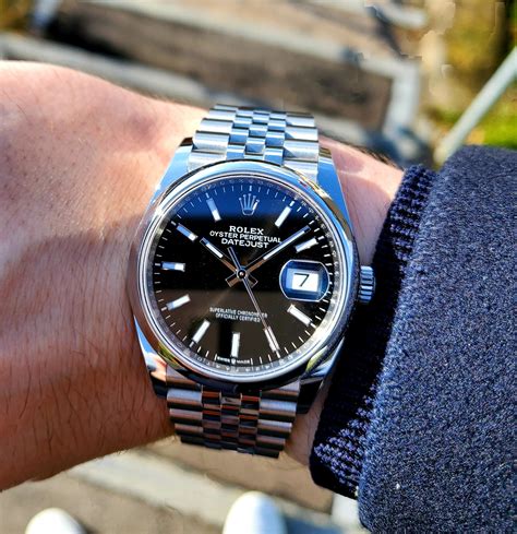 rolex date just on wrist